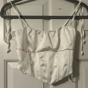 La Hearts White Ruffle Bandeau Intimates